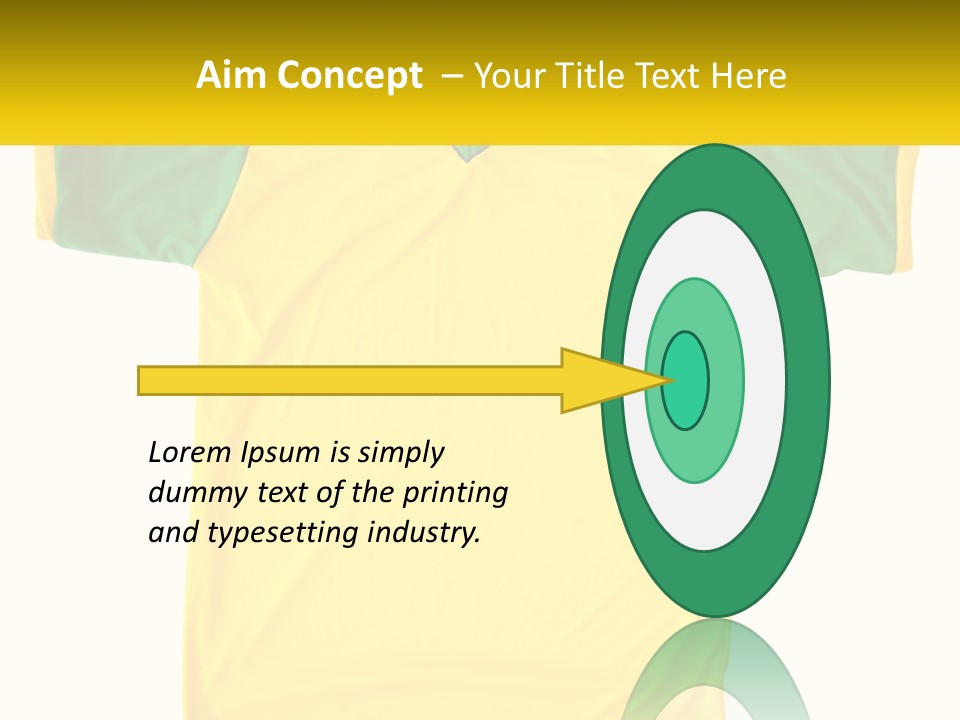 Yellow T-Shirt PowerPoint Template