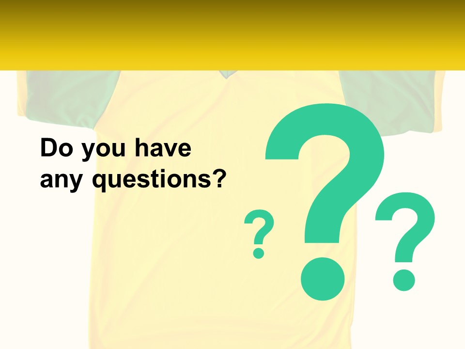 Yellow T-Shirt PowerPoint Template