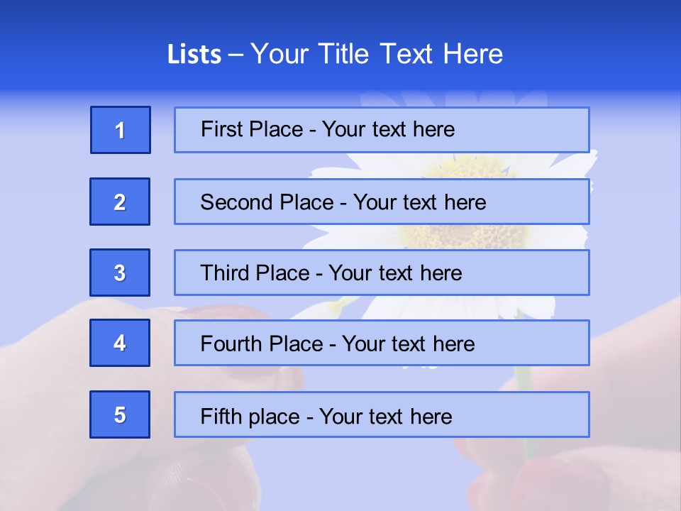 Chamomile Of Desires PowerPoint Template
