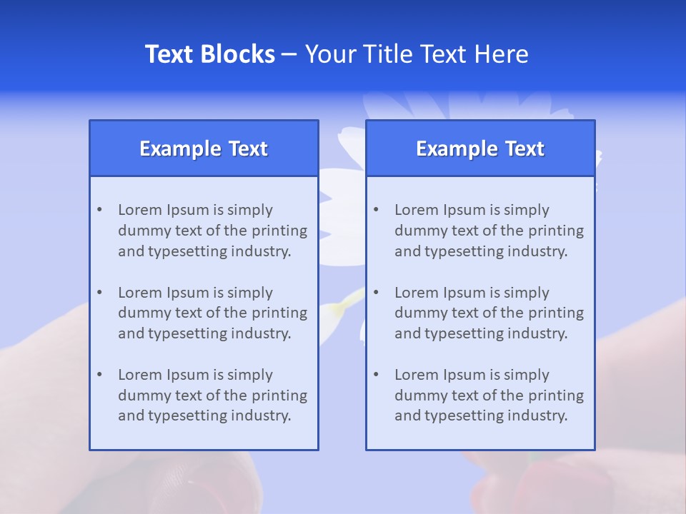 Chamomile Of Desires PowerPoint Template