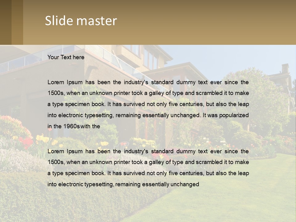 Vacation Home PowerPoint Template