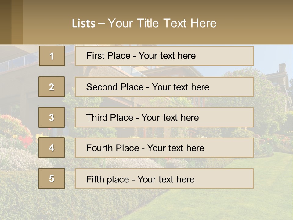 Vacation Home PowerPoint Template