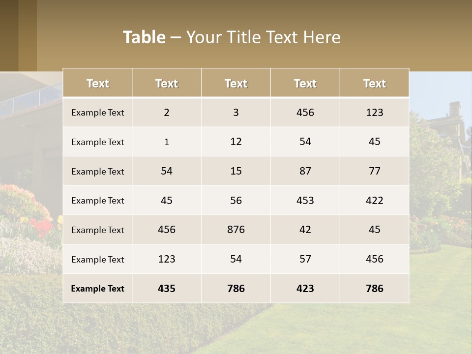 Vacation Home PowerPoint Template