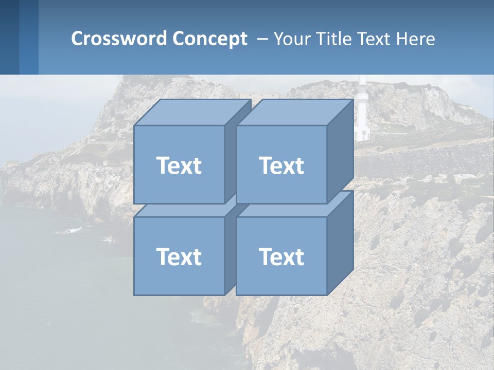 Lighthouse By The Sea PowerPoint Template
