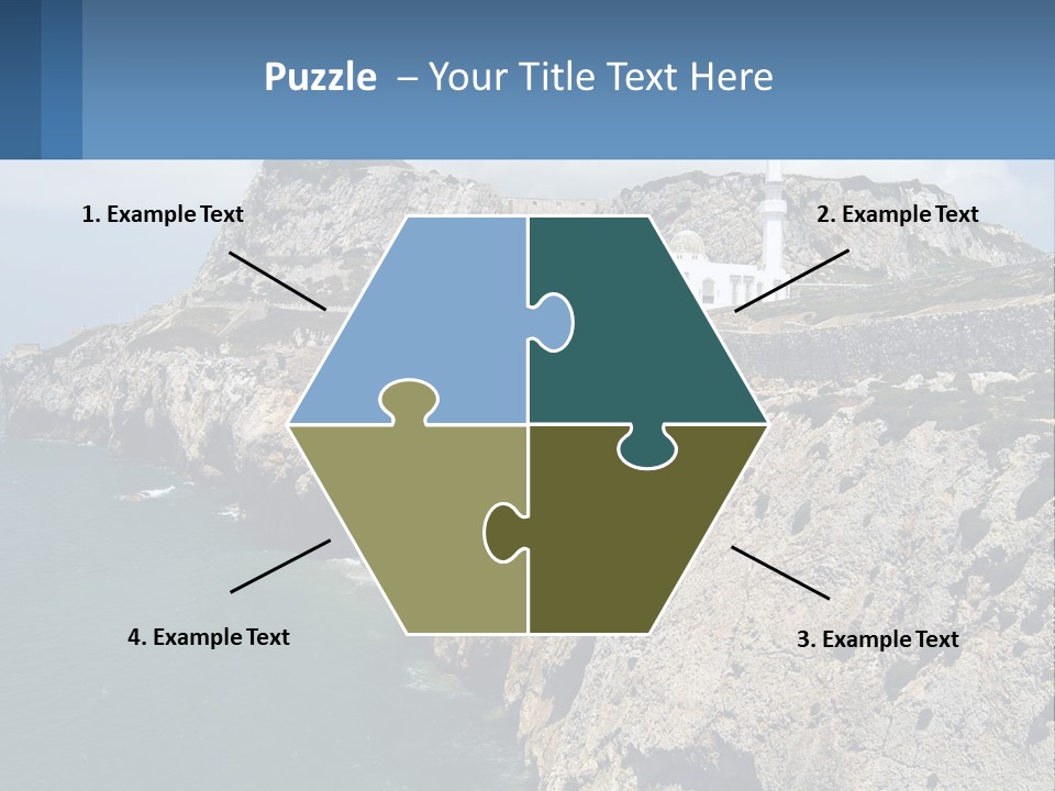 Lighthouse By The Sea PowerPoint Template