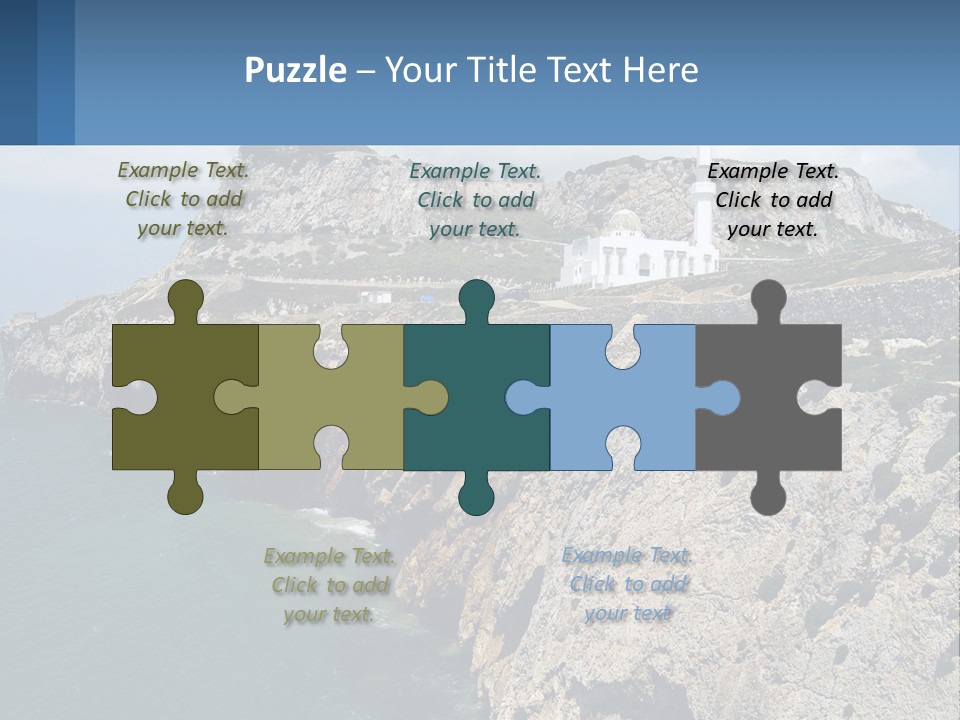 Lighthouse By The Sea PowerPoint Template