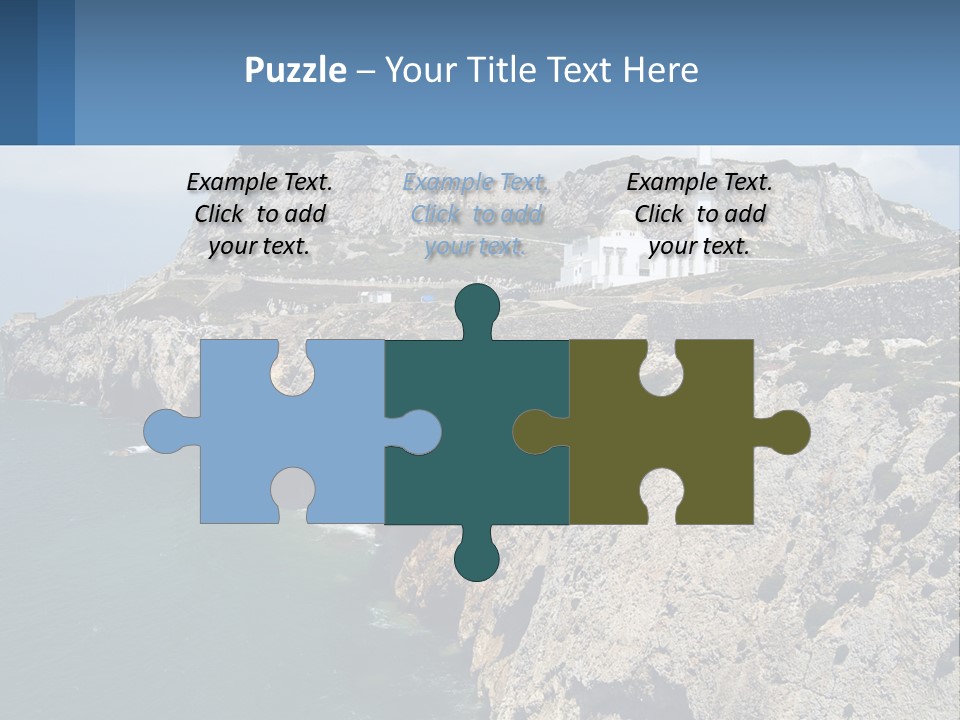 Lighthouse By The Sea PowerPoint Template