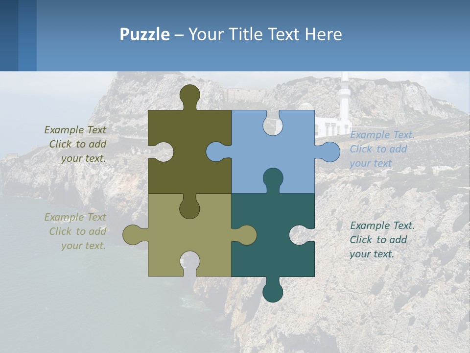 Lighthouse By The Sea PowerPoint Template