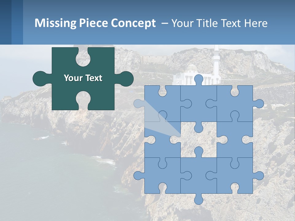 Lighthouse By The Sea PowerPoint Template