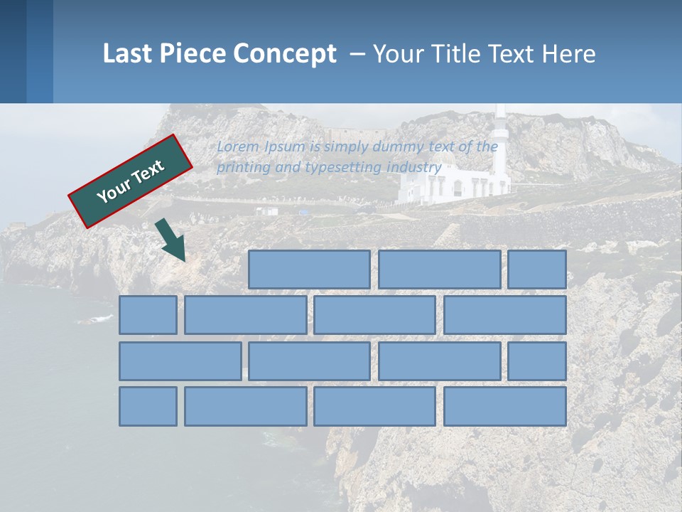 Lighthouse By The Sea PowerPoint Template