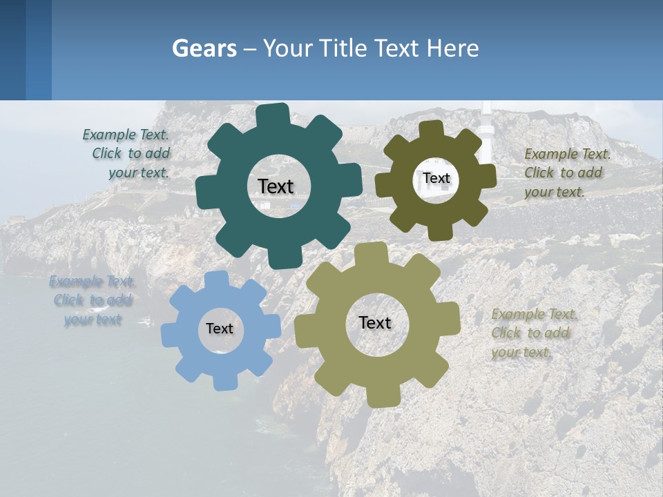 Lighthouse By The Sea PowerPoint Template