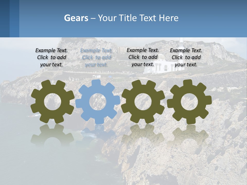 Lighthouse By The Sea PowerPoint Template