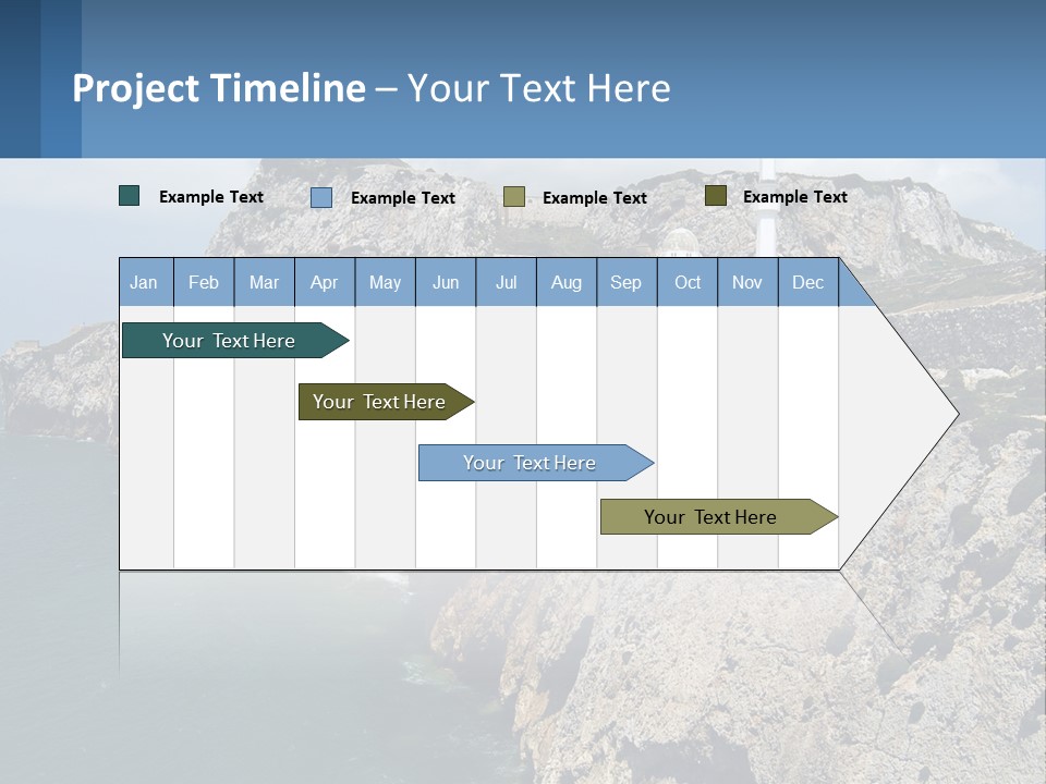Lighthouse By The Sea PowerPoint Template