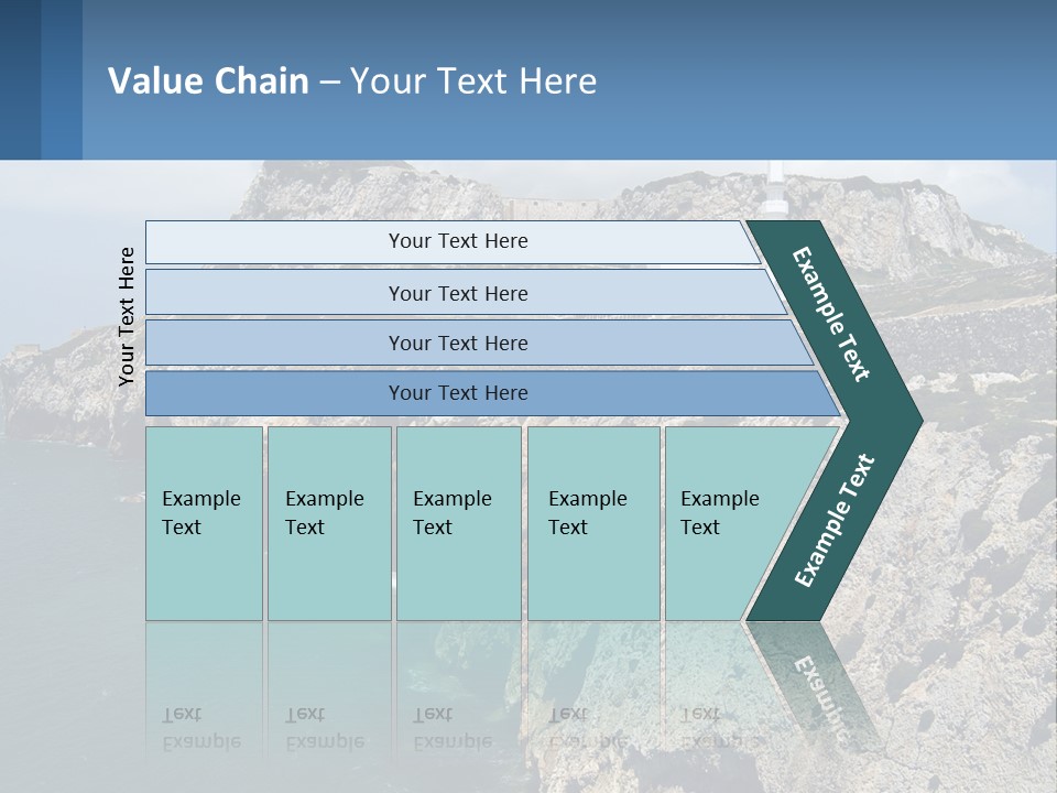 Lighthouse By The Sea PowerPoint Template