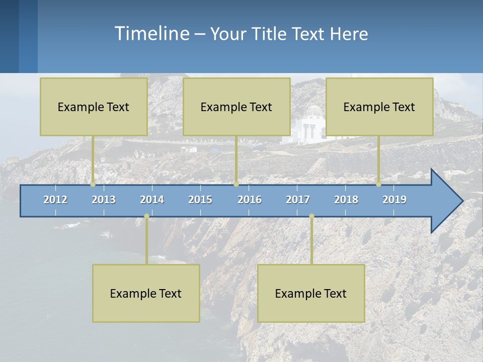 Lighthouse By The Sea PowerPoint Template