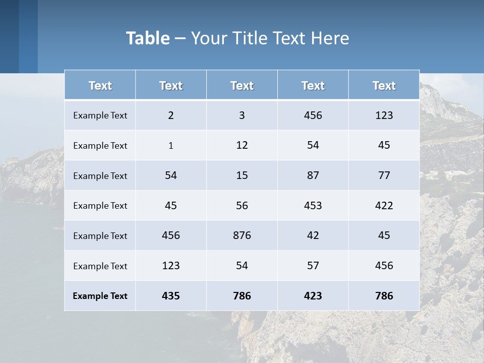 Lighthouse By The Sea PowerPoint Template