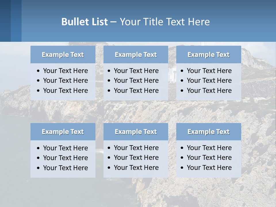 Lighthouse By The Sea PowerPoint Template