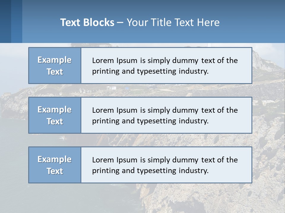 Lighthouse By The Sea PowerPoint Template