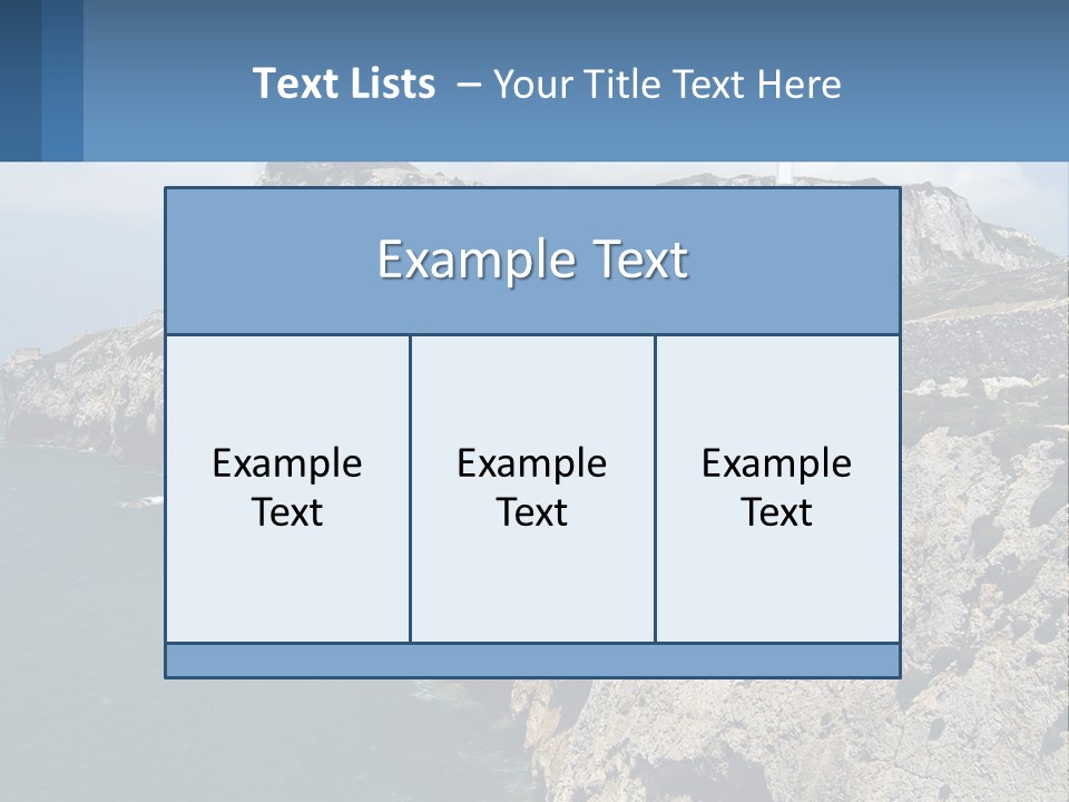 Lighthouse By The Sea PowerPoint Template