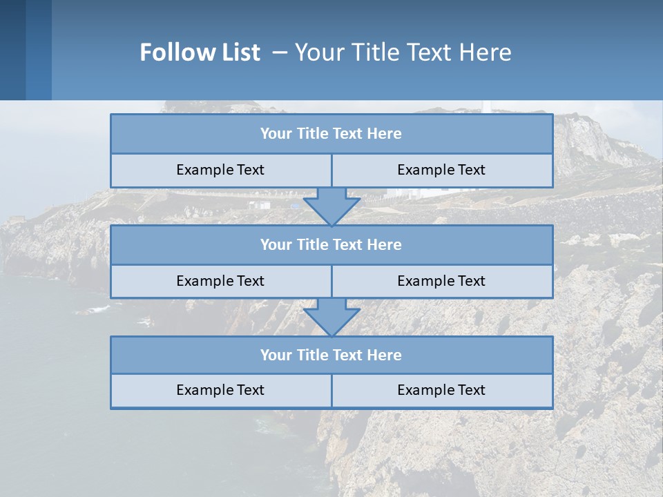 Lighthouse By The Sea PowerPoint Template