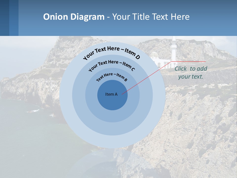 Lighthouse By The Sea PowerPoint Template