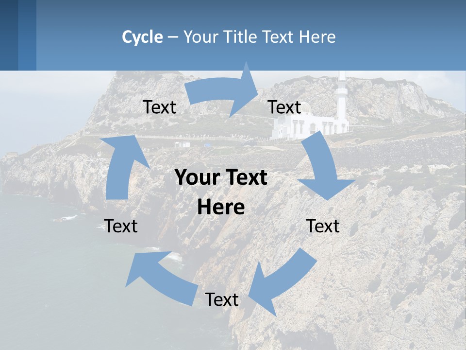 Lighthouse By The Sea PowerPoint Template