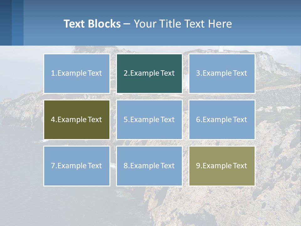 Lighthouse By The Sea PowerPoint Template
