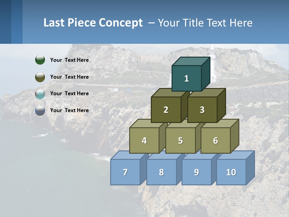 Lighthouse By The Sea PowerPoint Template