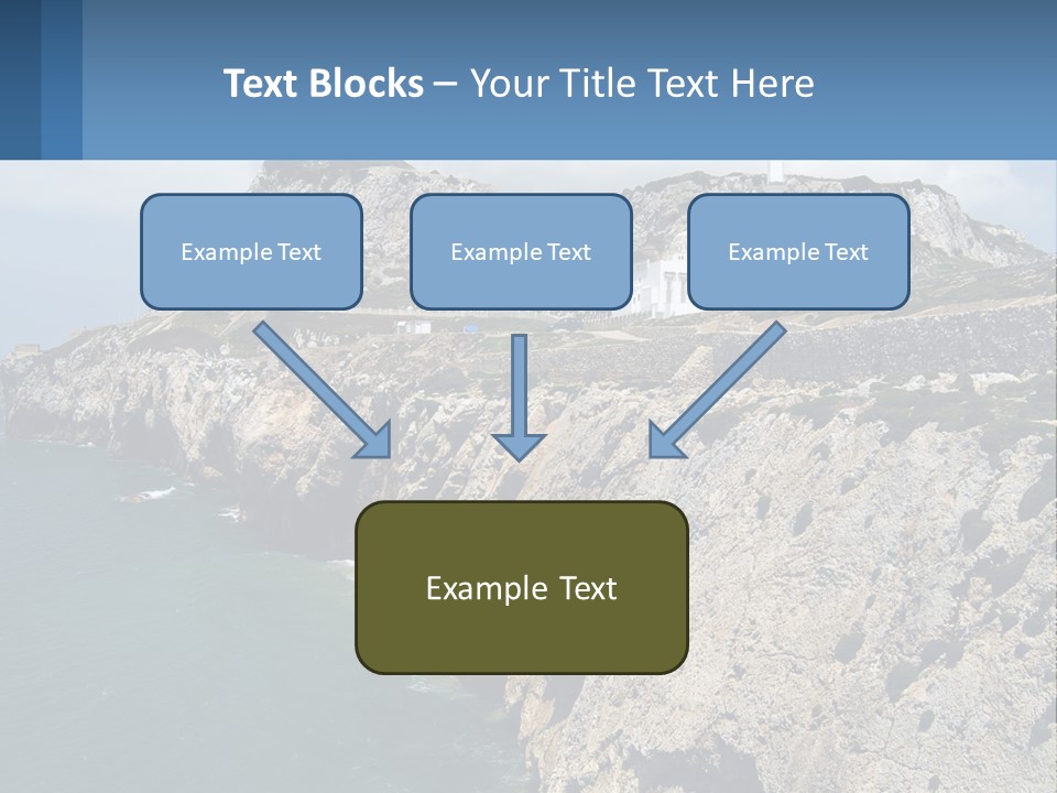 Lighthouse By The Sea PowerPoint Template