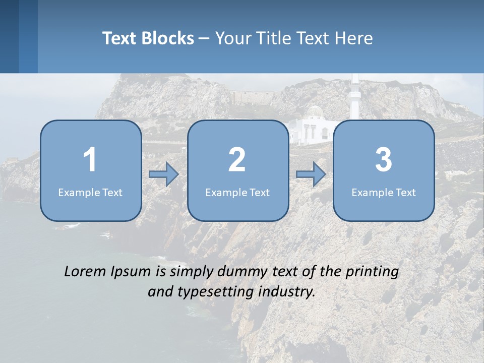 Lighthouse By The Sea PowerPoint Template