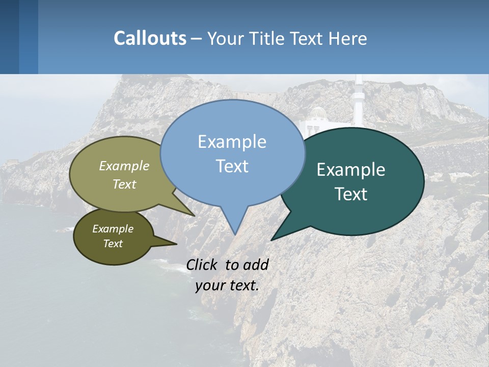 Lighthouse By The Sea PowerPoint Template