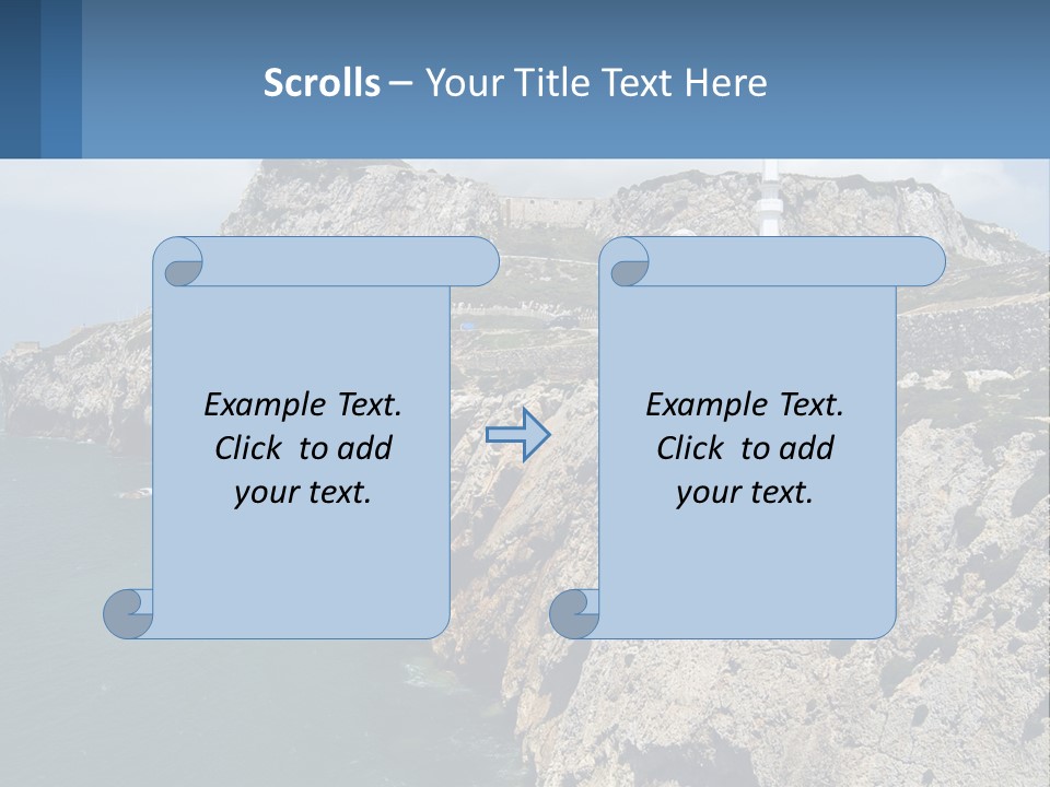 Lighthouse By The Sea PowerPoint Template