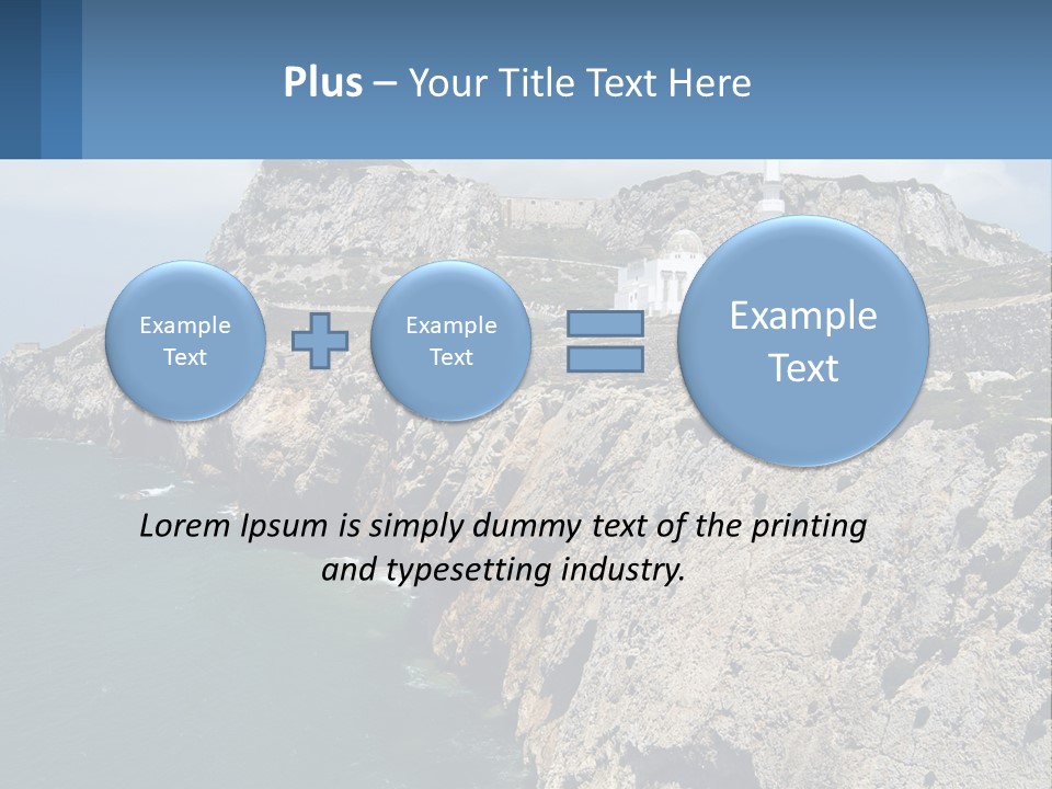 Lighthouse By The Sea PowerPoint Template