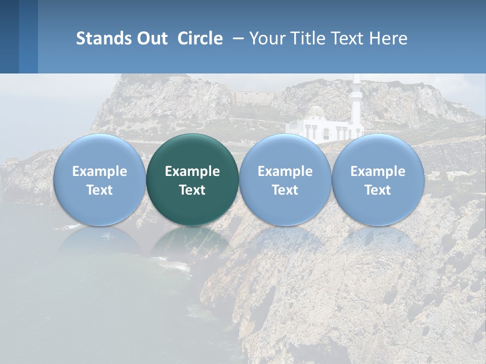 Lighthouse By The Sea PowerPoint Template