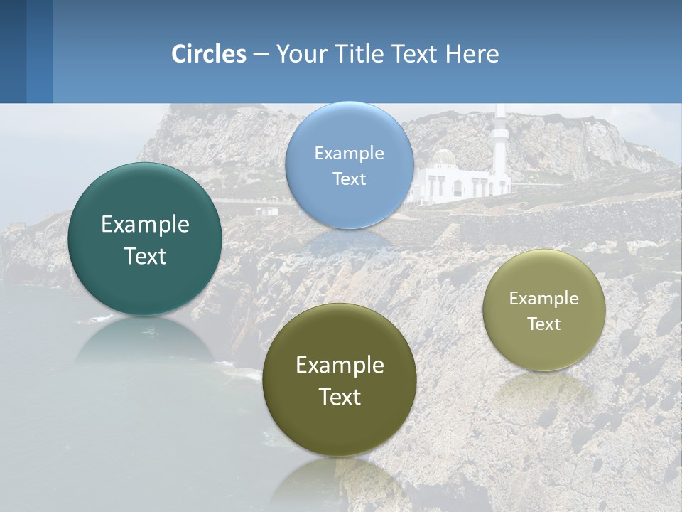 Lighthouse By The Sea PowerPoint Template