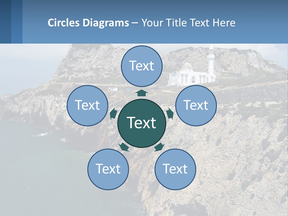 Lighthouse By The Sea PowerPoint Template