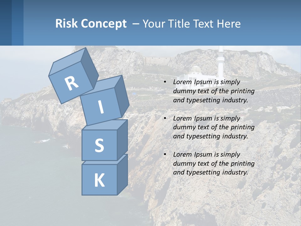 Lighthouse By The Sea PowerPoint Template