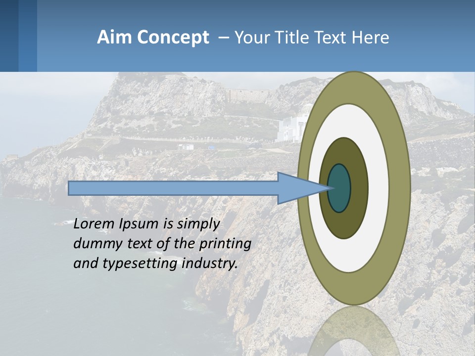 Lighthouse By The Sea PowerPoint Template