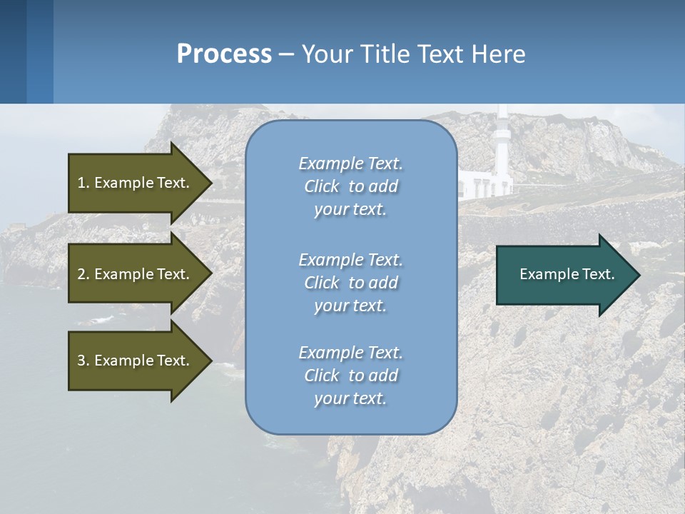 Lighthouse By The Sea PowerPoint Template