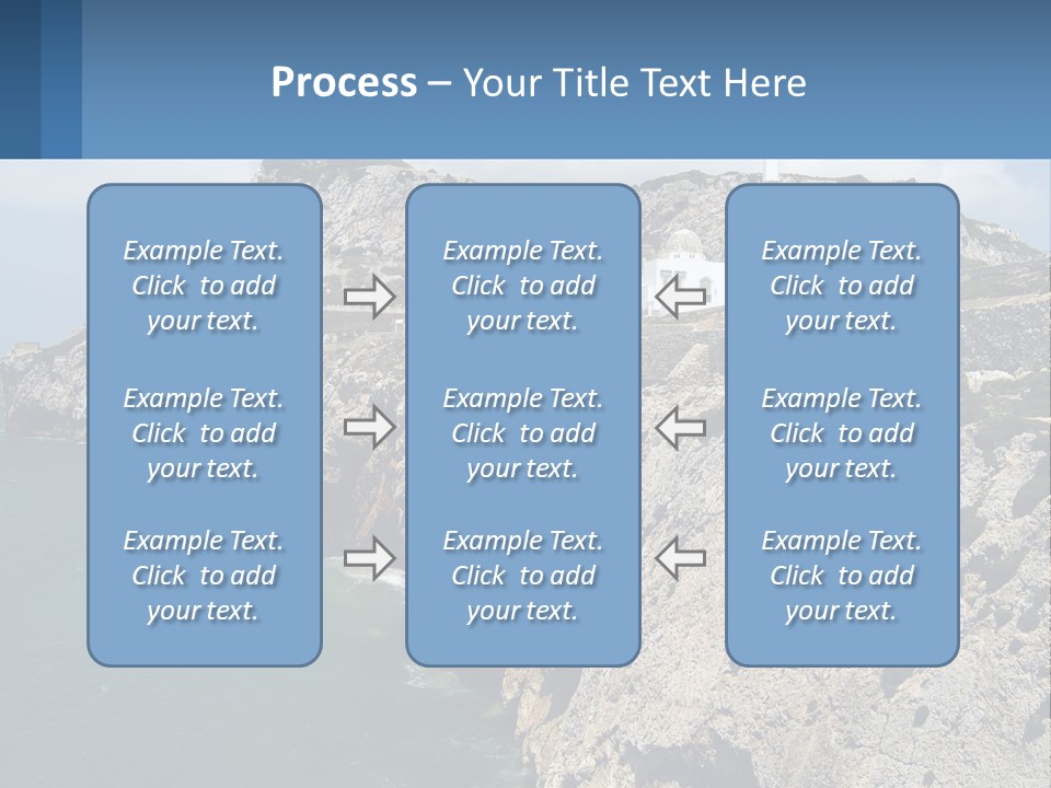 Lighthouse By The Sea PowerPoint Template