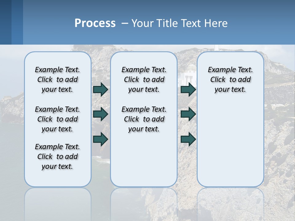 Lighthouse By The Sea PowerPoint Template