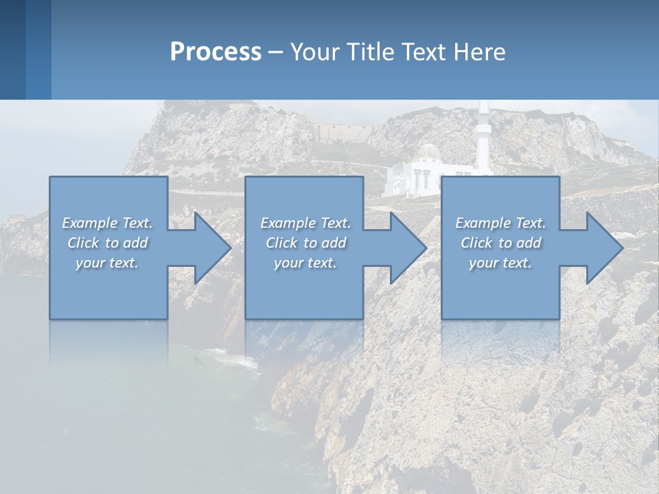 Lighthouse By The Sea PowerPoint Template