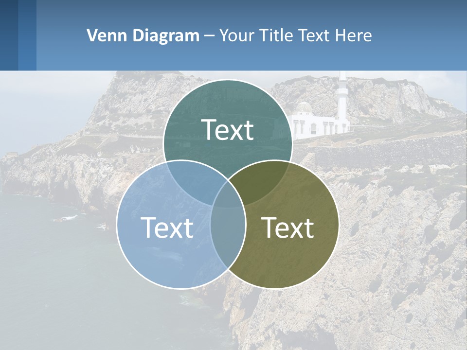 Lighthouse By The Sea PowerPoint Template