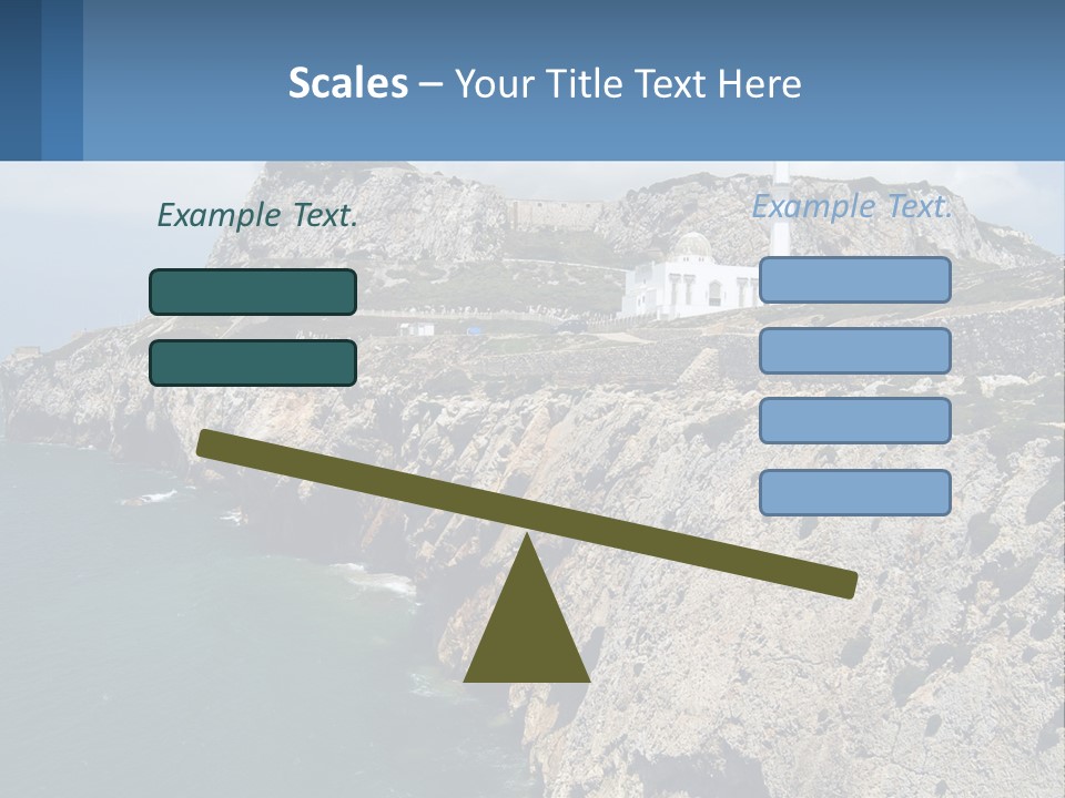 Lighthouse By The Sea PowerPoint Template