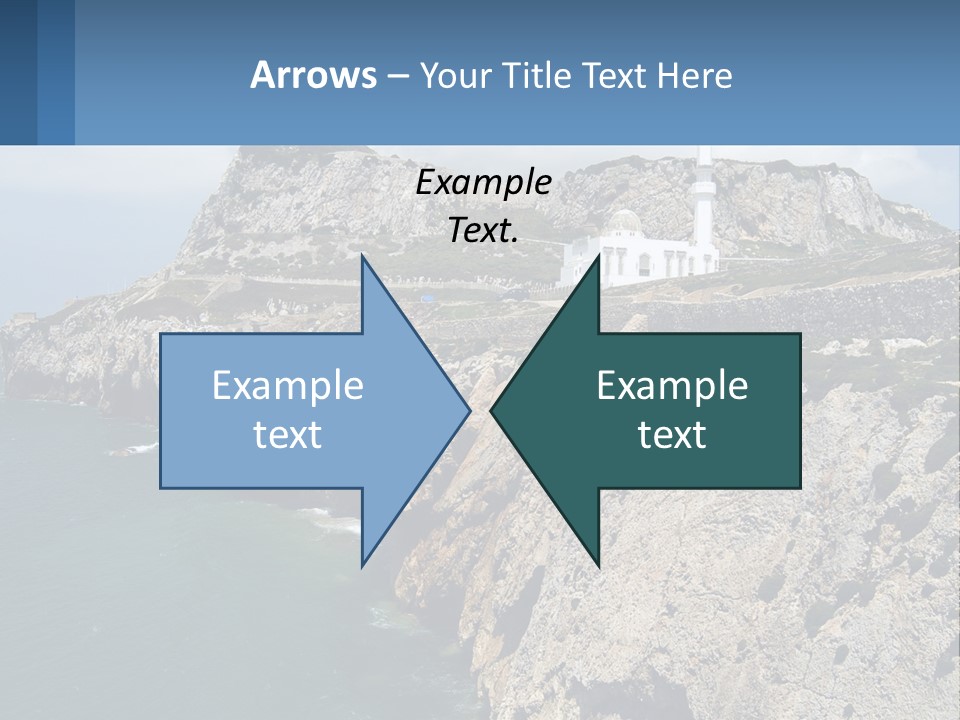 Lighthouse By The Sea PowerPoint Template