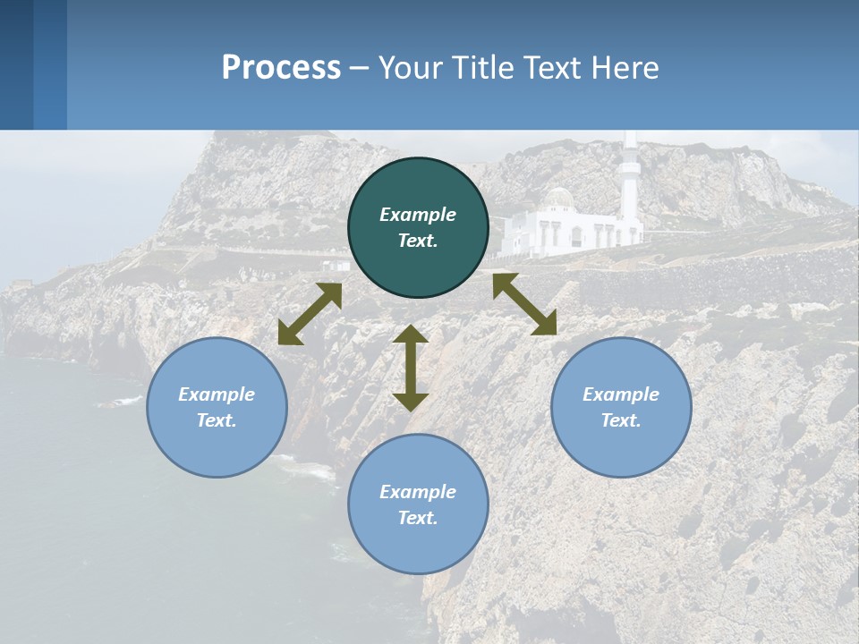 Lighthouse By The Sea PowerPoint Template