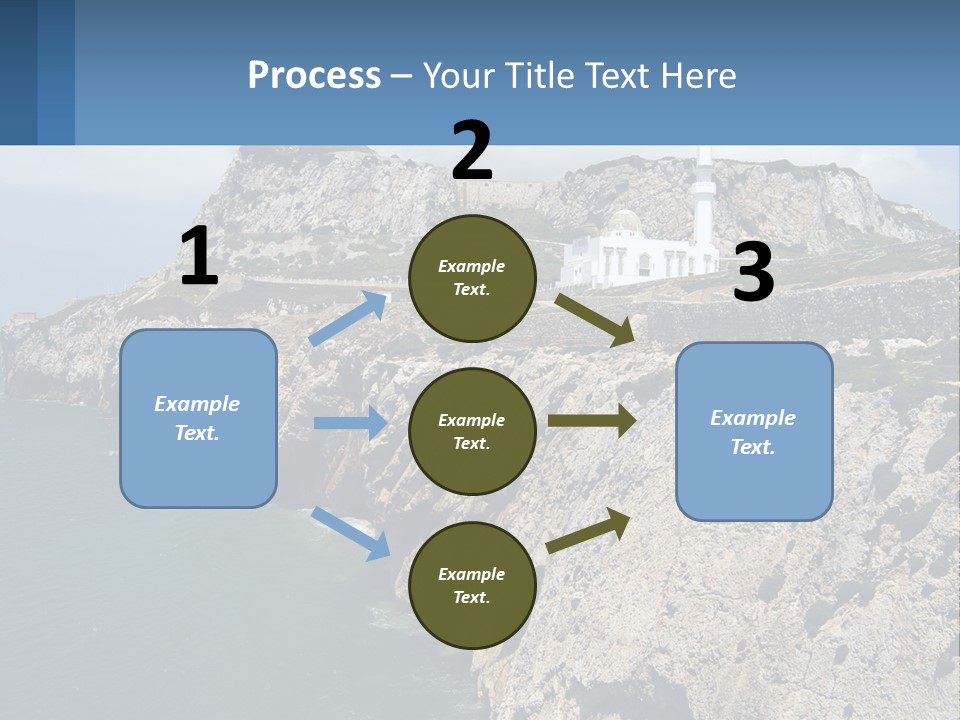 Lighthouse By The Sea PowerPoint Template