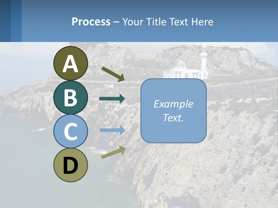 Lighthouse By The Sea PowerPoint Template