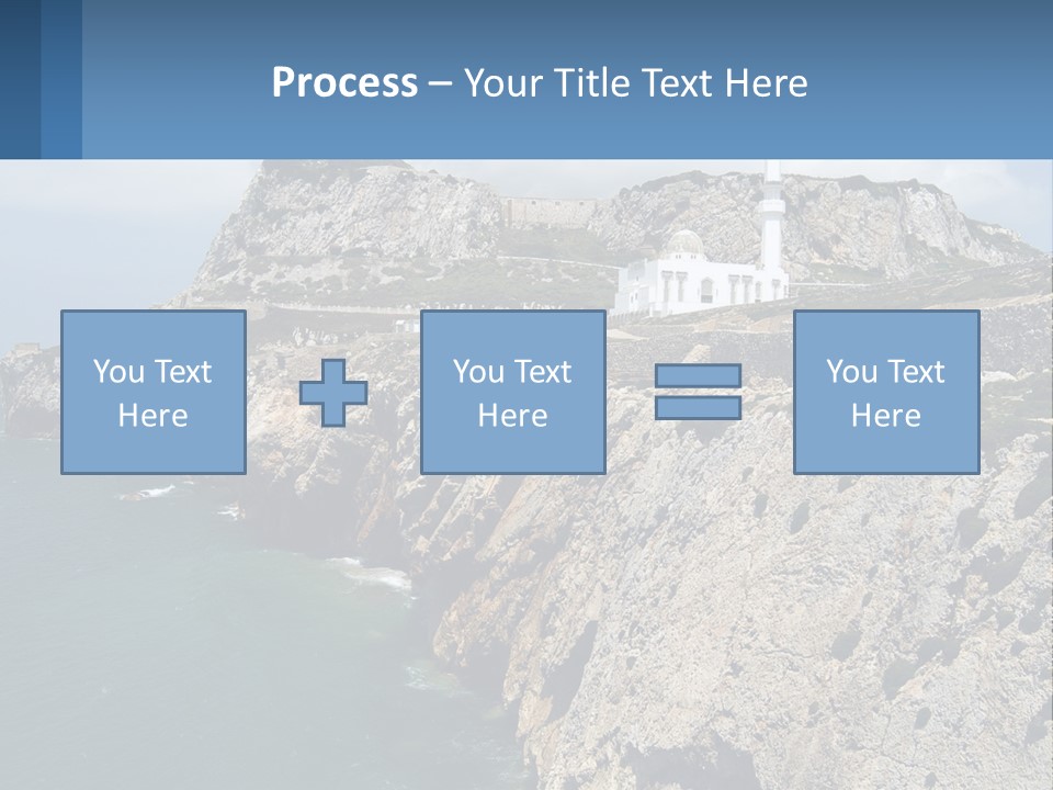 Lighthouse By The Sea PowerPoint Template