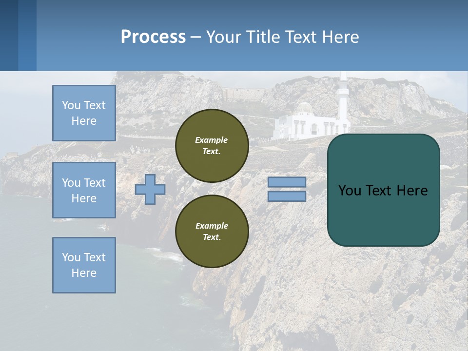 Lighthouse By The Sea PowerPoint Template